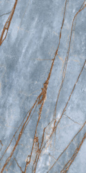 Spiek kwarcowy FLORIM Stone Marble HERITAGE Azure 6 mm grubości, powierzchnia polerowana rozmiar płyty 160x320 cm.