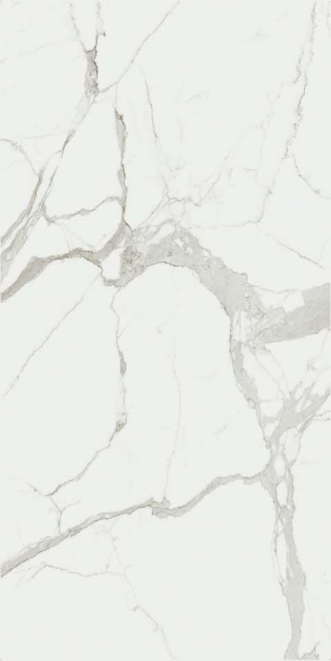 Spiek kwarcowy FLORIM Stone Marble Statuario 6 mm grubości, powierzchnia matowa, rozmiar płyty 160x320 cm.