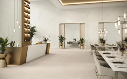 Atlas Plan Calacatta Meraviglia Bookmatch Silk 12 mm grubości, rozmiar 324 cm x 162 cm