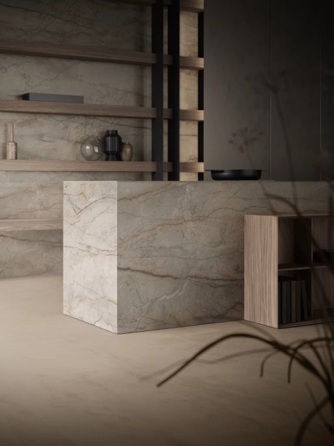 Atlas Plan Silver Root Bookmatch Silk 6 mm grubości, rozmiar 320 cm x 160 cm