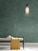 Amazzonia: ściana dekoracyjna w zielonym odcieniu spieku