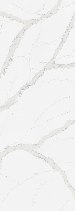 TechniStone Calacatta Pastino - odbien jasnej bieli  połaczone z delikatnymi szarymi zyłkami