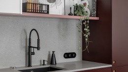 Technistone Noble Concrete Grey -Szarość betonu, blat kuchnia