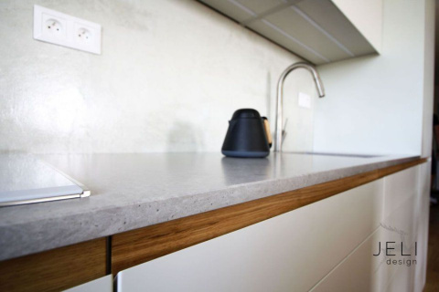 Technistone Noble Concrete Grey -Szarość betonu, blaty kuchenne