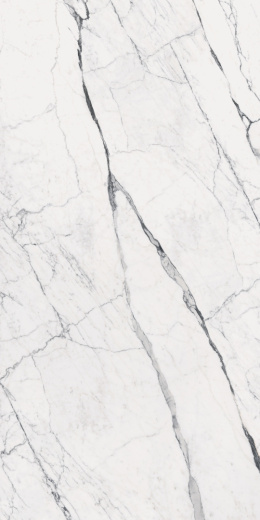 Marble Eternal White B - śnieżnobiała płyta powierzchnia z delikatnym, subtelnym użyleniem.