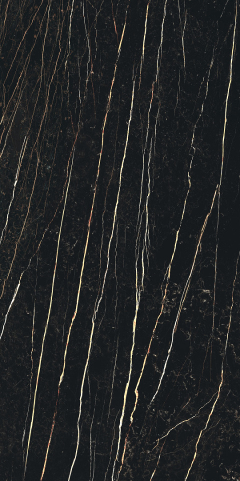 FLORIM Stone Marble Laurent,  to głębokie tony czerni, bieli, szarości i brązów z subtelnym, żyłkowanym wzorem