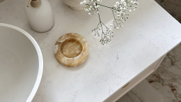 Technistone Noble Areti Bianco - blat łazienkowy