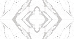 Bianco Statuario Venato to spiek kwarcowy, biały marmur ze zdecydowanym, szarym użyleniem - prawy book match