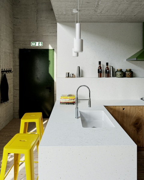 Silestone Lime Delight to elegancki, kremowo-beżowy spiek kwarcowy doskonały na blaty kuchenne