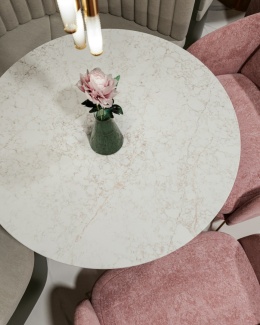 Silestone Riviere Rose - blat stołowy, do lokalu,lub domowy dasuje do mebli w odcieniach bezów i pudrowego różu
