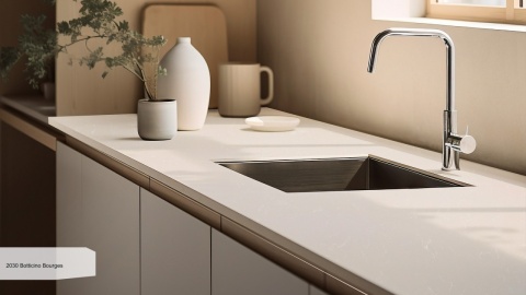 Blat kuchenny wykonany z konglomeratu Botticino Bourges