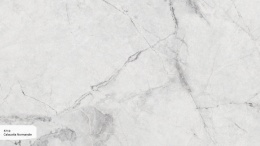 Avant Quartz Calacatta Normandie  to biel z szarym połyskiem, zdobiona szaro-niebieskimi żyłkami