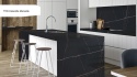 Wyspa kuchenna wykonana z konglomeratu Avant Quartz Calacatta Marseille