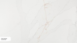 Avant Quartz Calacatta Cannes Gold to biały konglomerat kwarcowy z szaro-złotym żyłkowaniem