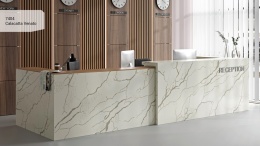 Avant Quartz Calacatta Venato to biały konglomerat kwarcowy z subtelnym szarym żyłkowaniem