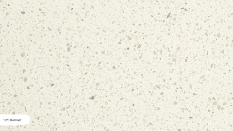 Clermont wyróżnia się jasną, kremową bazą, którą przełamują szaro-beżowe drobiny, nadając powierzchni naturalny
