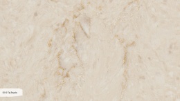 Caesarstone Taj Royale to ciepły, marmurowy konglomerat kwarcowy o kremowo-beżowej bazie z delikatnym, złotawym żyłkowaniem
