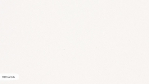 Caesarstone Pure White to jednolity, śnieżnobiały konglomerat kwarcowy o polerowanej powierzchni.