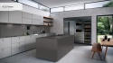 Wyspa kuchenna wykonana z Caesarstone Raven