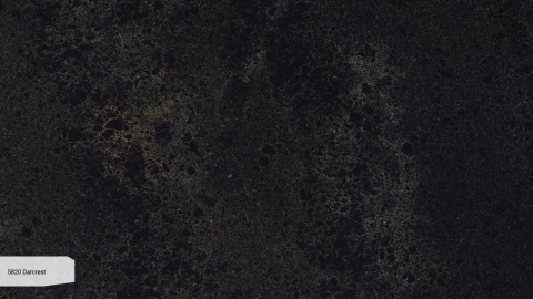 Caesarstone Darcrest to matowy konglomerat kwarcowy o ciemnej, ziemistej powierzchni z organicznymi prążkami i drobinkami