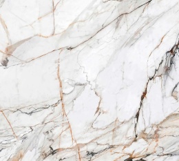 Calacatta Luxe - Ciepłe żyłkowanie i biel tworzy harmonijny efekt. 