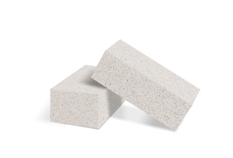 Bloczki z plyty Tarent o łagodnej palecie beżu i bieli z delikatną strukturą przypominającą naturalny kamień.