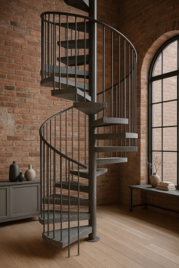 Fior di Pesco – elegancki konglomerat kwarcytowo-marmurowy w odcieniach szarości  wikorzystany jako stopnie  schodów