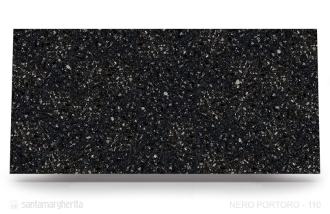 Nero Portoro Głęboka czerń z nieregularnymi, kontrastowymi wstawkami bieli, szarości i subtelnych beży