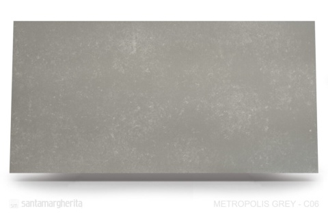 Metropolis Grey w średnioszarej tonacji z subtelnym, mglistym melanżem jaśniejszych i ciemniejszych akcentów.