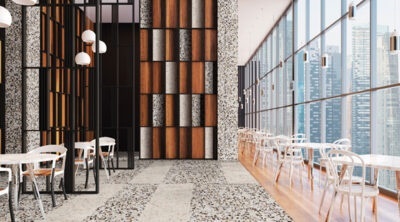 Posadzka i sciany wykonane z konglomeratu  Palazzo Ducale