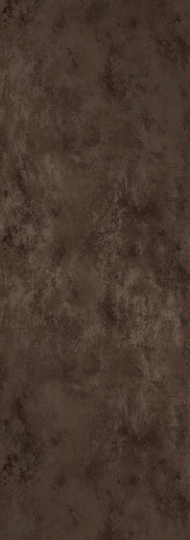 Laminam Oxide Moro to ciemnobrązowy spiek kwarcowy z efektem utlenionego metalu