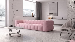 Pozadzka wykonana z Berlin o jasnoszarej, niemal białej tonacji, z subtelnymi akcentami w odcieniach beżu, szarości i pasteli.