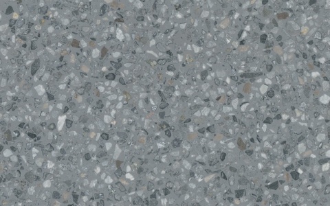 Milano to elegancki konglomerat marmurowy w odcieniach chłodnej szarości z delikatnymi wtrąceniami bieli, grafitu i beżu