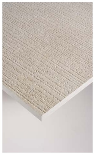 Zbliżenie na płytę Infinity Arkeon Fossil Row Matte 6 mm z wyraźną strukturą równoległych rowków.