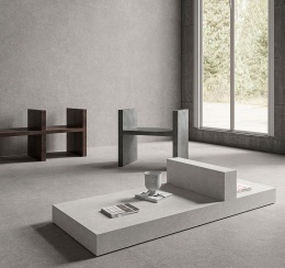 Podłoga i ściana wykonane z Sandstone Silver GB13