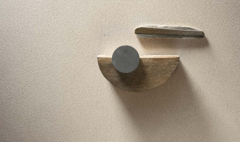 Zbliżenie na fakturę spieku Infinity Arkeon Plaster Snow Matte w jasnobeżowej tonacji inspirowanej tynkiem