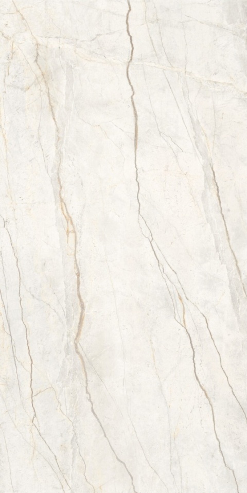 Płyta spieku Marazzi Grande Stone Look Silver Root White o realistycznym marmurowym użyleniu.