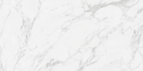 Techlam Calacatta White to spiek kwarcowy o śnieżnobiałej tonacji z szaro-kremowym żyłkowaniem