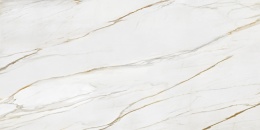 Techlam Macchia Gold to spiek kwarcowy o śnieżnobiałej bazie z intensywnym użyleniem szarości i złoto-pomarańczowej