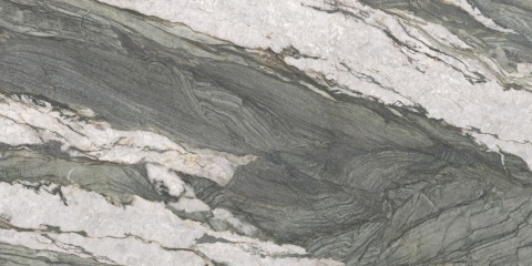 Techlam Forest to spiek kwarcowy inspirowany głęboką, zieloną marmurową nutą, który zachwyca naturalnym, leśnym charakterem