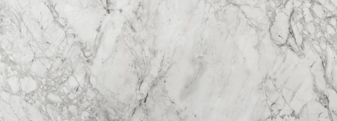 Pełna płyta Dekton Bergen kC – biała powierzchnia z szarymi, naturalnymi żyłami w wykończeniu polerowanym.