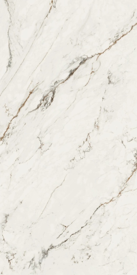 Płyta Capraia w połysku, inspirowana włoskim marmurem o eleganckim, jasnym rysunku.