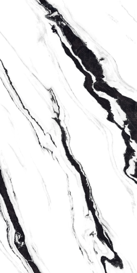 Grespania Panda Poler – biały spiek z czarnymi żyłami inspirowany marmurem Panda White.