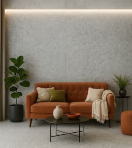 Bluestone Gris Natural  – detal powierzchni spieku kwarcowego w odcieniu szarości