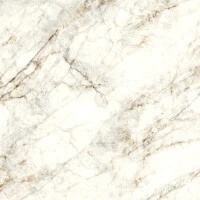 Zbliżenie powierzchni płyty Cuarzo Reno z wyrazistym, złotym użyleniem.