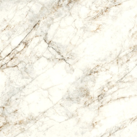 Zbliżenie powierzchni płyty Cuarzo Reno z wyrazistym, złotym użyleniem.