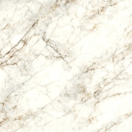 Zbliżenie powierzchni płyty Cuarzo Reno z wyrazistym, złotym użyleniem.