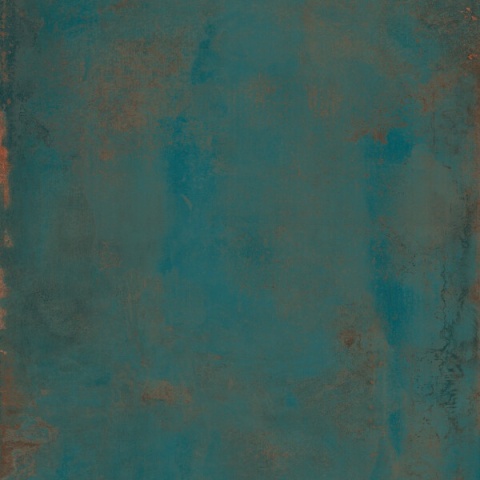 Distrito Zinc Natural 5.6 mm – spiek kwarcowy o efekcie postarzonego metalu w odcieniach turkusu i rdzy.