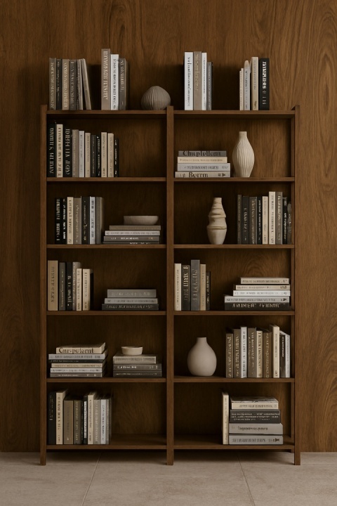 domowa biblioteczka, w której główną rolę gra spiek Grespania Irati Roble Natural w formacie