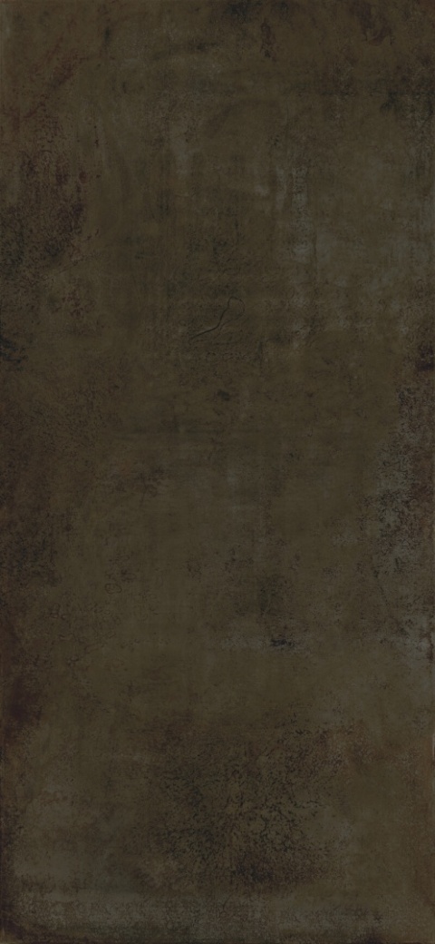 Struktura powierzchni Lava Marron Relieve – ciemnobrązowy spiek z metalicznym efektem i fakturą kamienia.